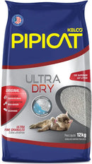 Areia Higiênica Pipicat Ultra Dry 12kg