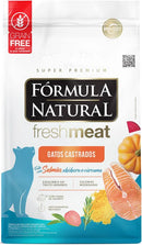 Ração Fórmula Natural Fresh Meat Gatos Castrados Salmão 7kg